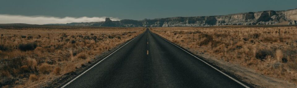 long straight road