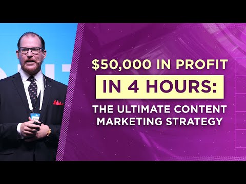 Youtube video: $50,000 In Profit In 4 Hours: The Ultimate Content Marketing Strategy