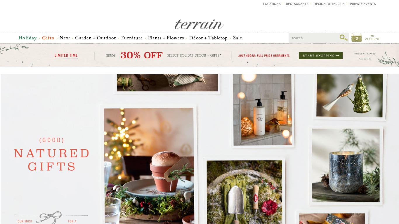 Explore Terrain's unique collection of women's clothing, accessories, home décor, furniture, beauty, gifts and more.