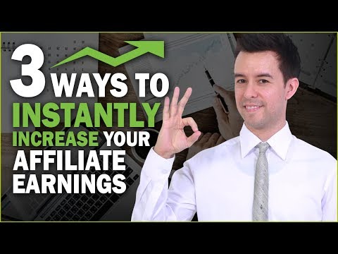 Youtube video: 3 Ways to Instantly Increase Your Affiliate Earnings