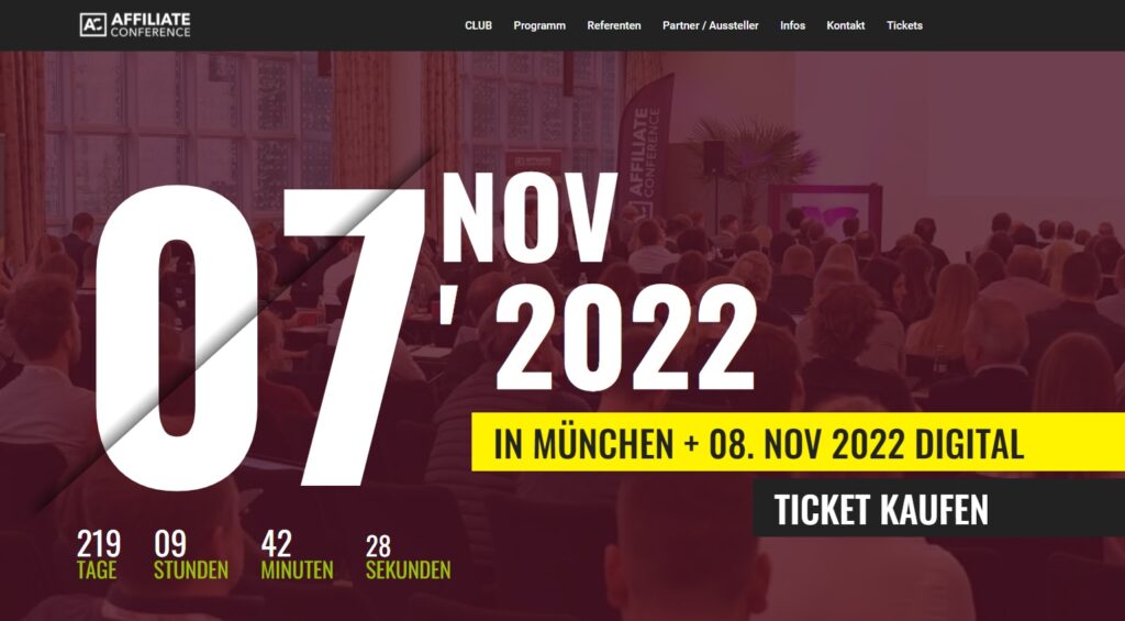 Top 20 affiliate marketing conferences in Europe 2022