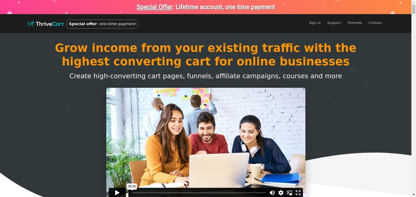 Grow income from your existing traffic with the highest converting cart for online businesses. Create high-converting cart pages, funnels, affiliate campaigns, courses and more!