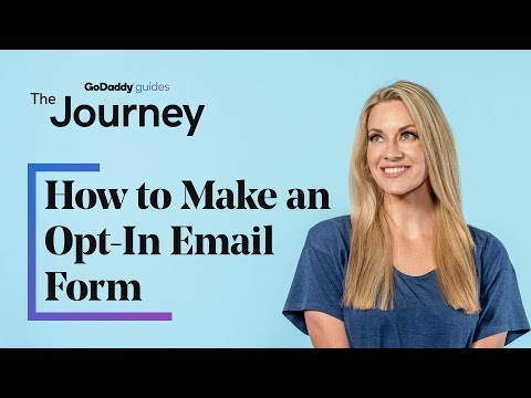 Youtube video: How to Make an Opt-In Form for Your Email Marketing The Journey
