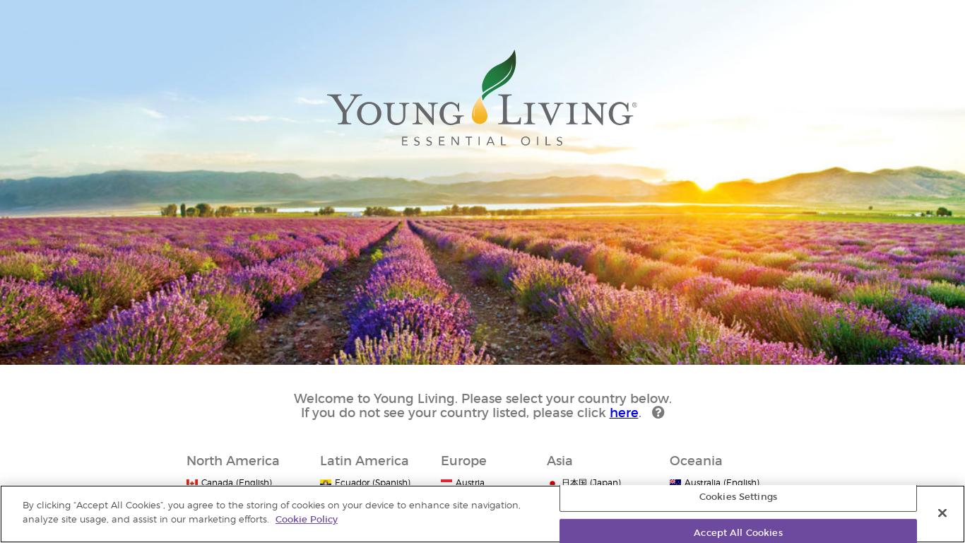 Young Living is the World Leader in Essential Oils®. Through the painstaking steps of our proprietary Seed to Seal® process, we produce pure, authentic essential oil products for every individual, family, and lifestyle.