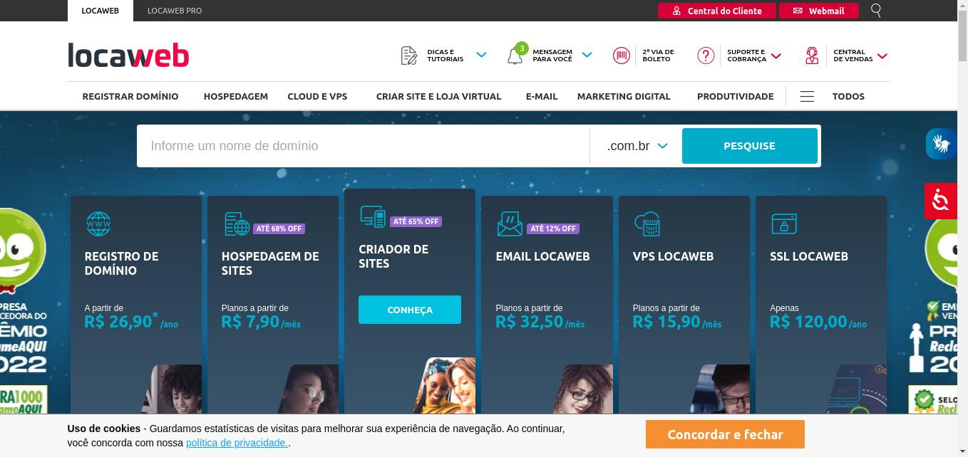 Líder em hospedagem de sites no Brasil, a Locaweb oferece um portfólio completo de serviços de internet com foco no sucesso dos seus clientes. Conheça.