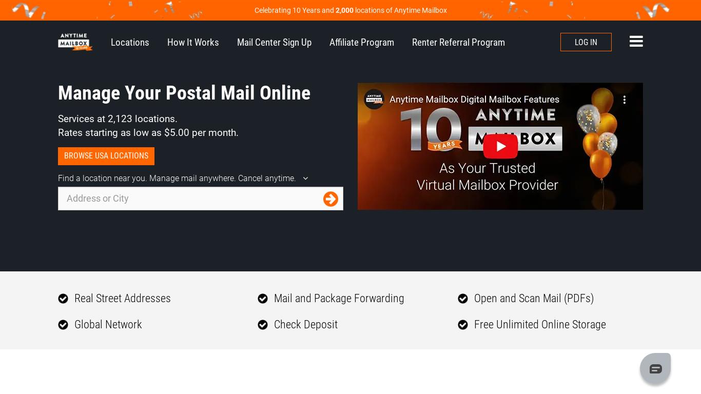 Sign up for a virtual digital mailbox and get your postal mail online. View and manage your snail mail from your computer or from any mobile device.
