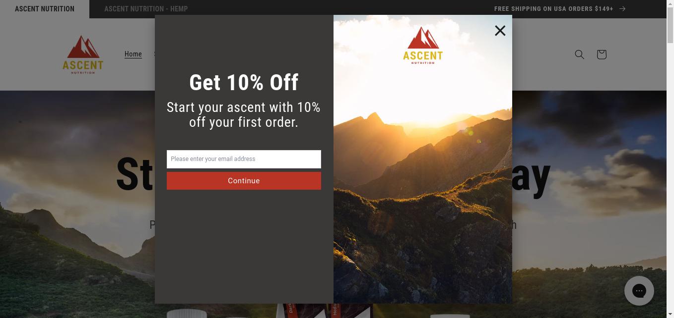 Ascent Nutrition is on a collective mission to provide the best supplements & health solutions that nature has to offer. Discover unique quality dietary supplements and join 16,000+ customers on a quest for optimal health!