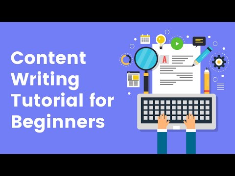 Youtube video: Content Writing Tutorial for Beginners