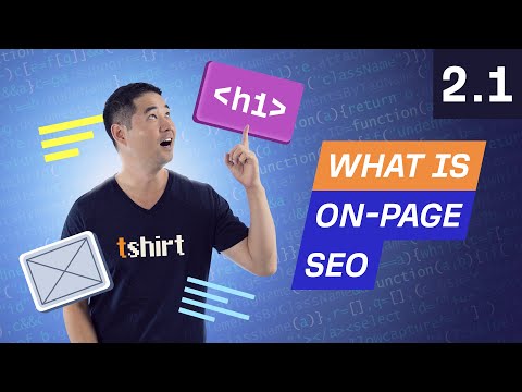 Youtube video: What is On-Page SEO - 2.1. SEO Course by Ahrefs